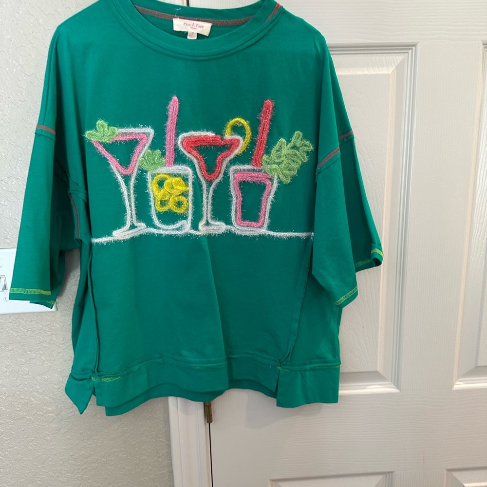 Peach Love California Green Tee